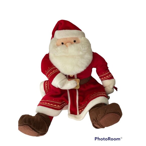 Polar Express Santa Claus Talking Plush 18" with Jingle Bell by Hallmark Working - Picture 1 of 3